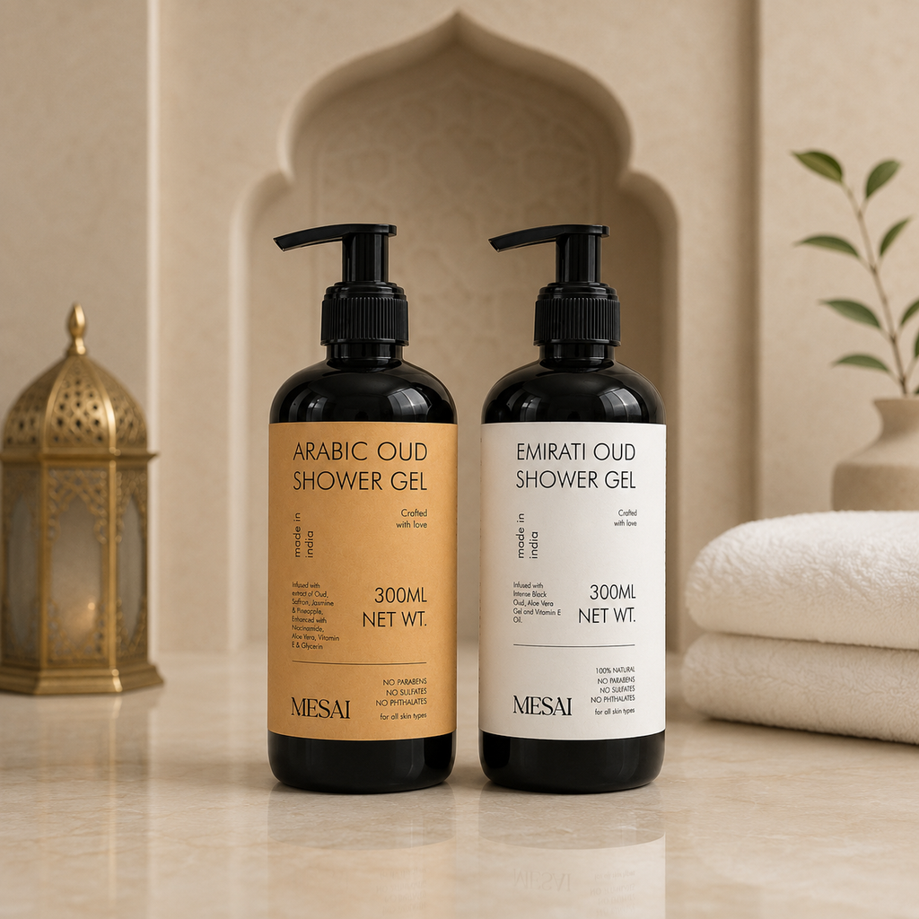 Arabic + Emirati Oud Shower Gel Duo