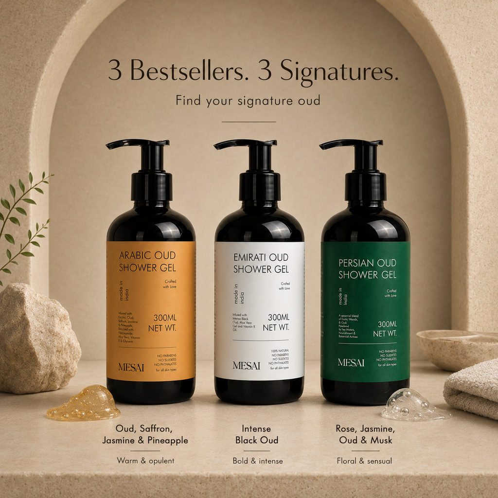 Arabic + Emirati + Persian Oud Shower Gel Combo