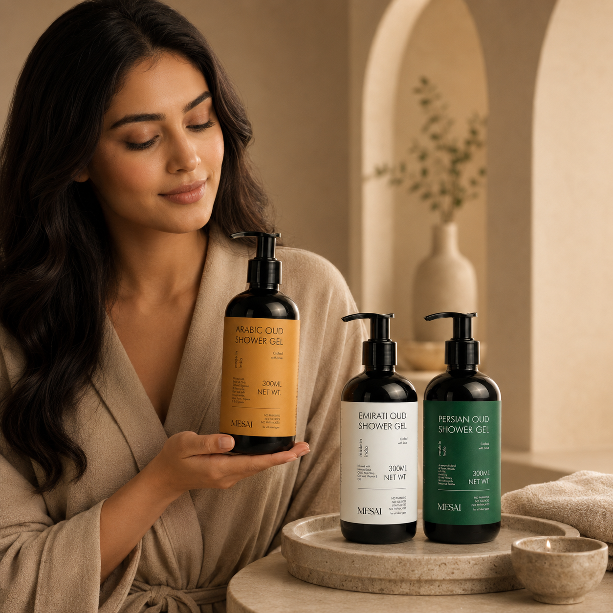 Arabic + Emirati + Persian Oud Shower Gel Combo