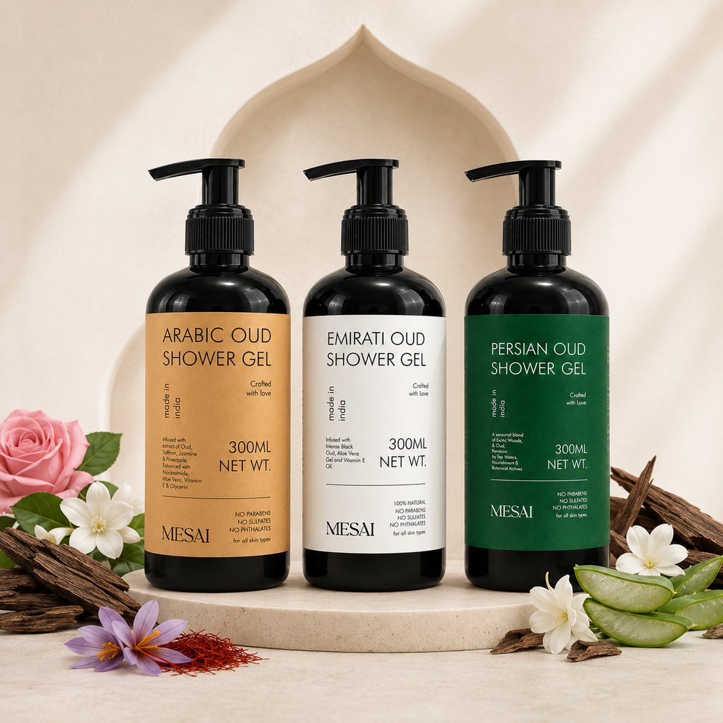 Arabic + Emirati + Persian Oud Shower Gel Combo