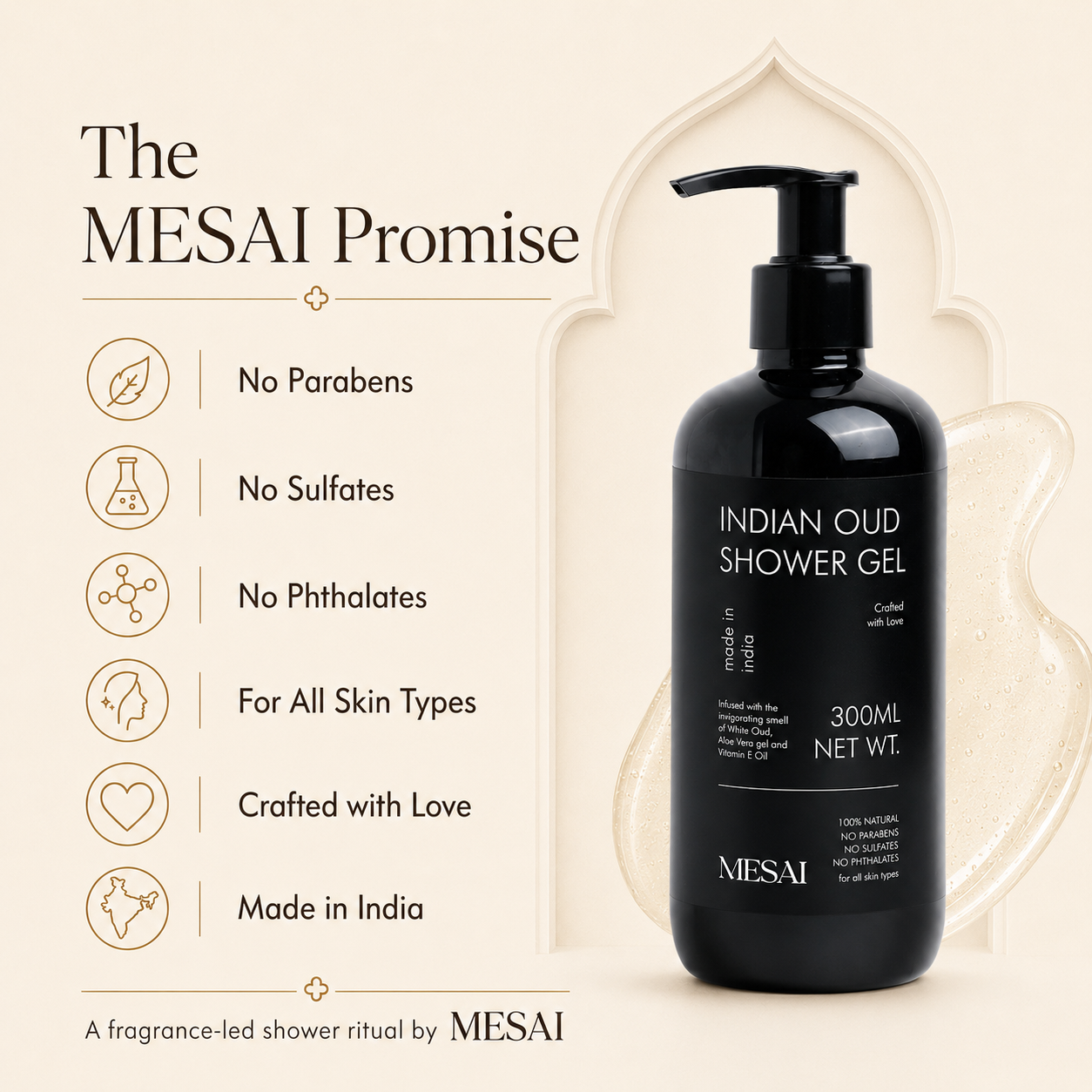 Indian Oud Shower Gel