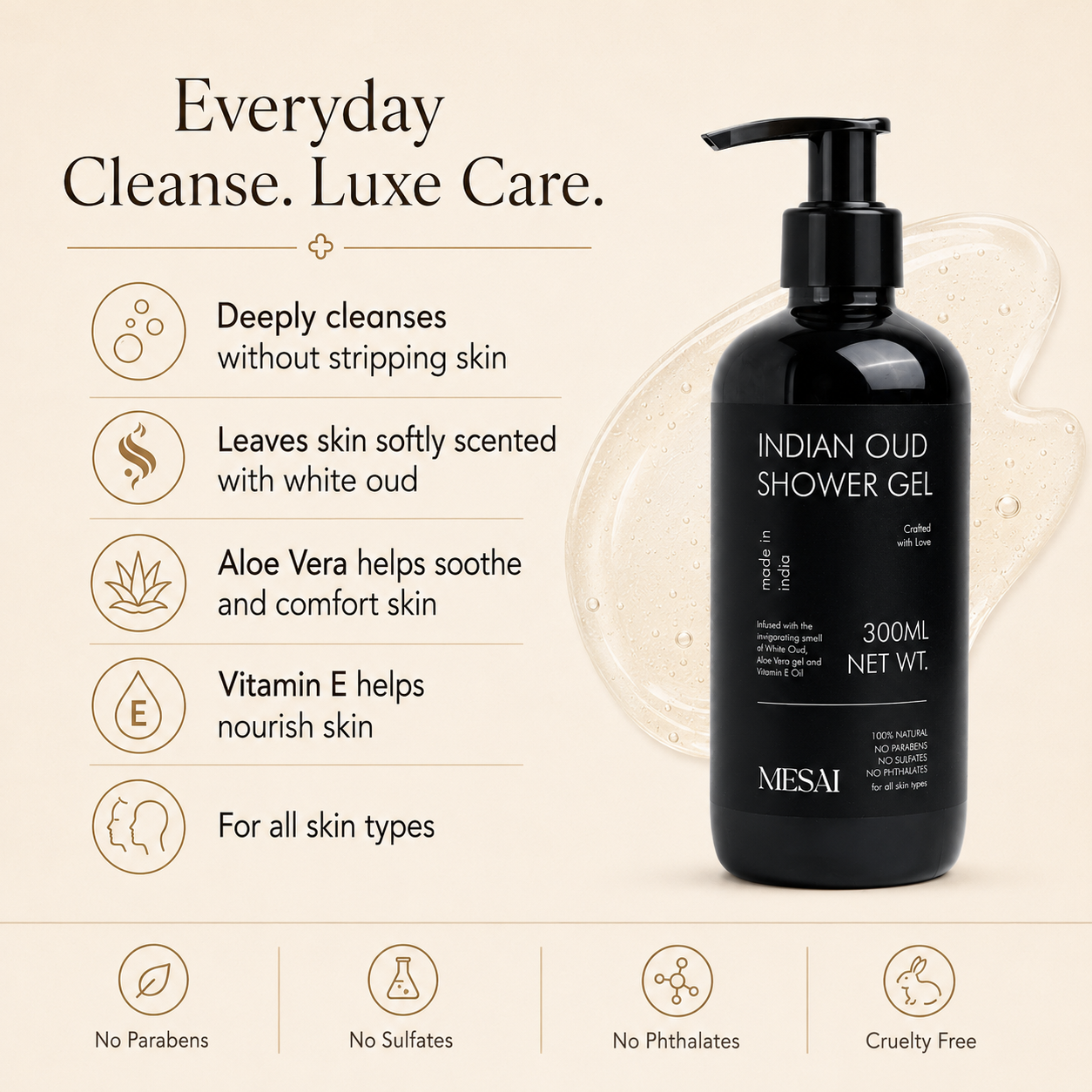 Indian Oud Shower Gel